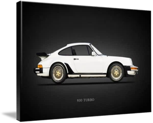 Canvas Art - Porsche 930 Turbo Minimal Modern Classic Car Art, 3 Sizes - Picture 1 of 20