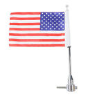 8mm Luggage Rack Vertical Flag Pole & USA Flag For Harley Fatboy Softail XLH1200
