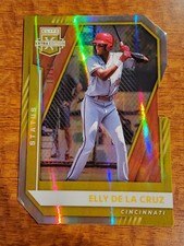 2021 Elite X Extra Edition Status Elly De La Cruz Gold Diecut #10/10