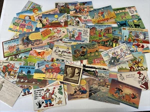 Vintage Postkarten Sammlung 100+ Humorvoll Humor Antik Posted Neu & Gebraucht #8 - Bild 1 von 17