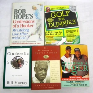 Golf For Dummies Bob Hope Bill Murray Tiger Woods Wisdom Harvey Penick 5 Books - Picture 1 of 3