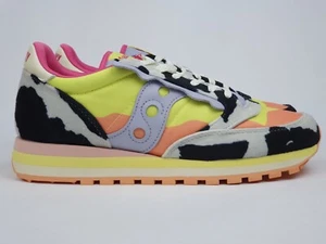 SAUCONY Jazz Triple "Cow Yellow Pink" Retro Womens casual (Size US10) w light - Picture 1 of 10