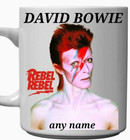 DAVID BOWIE- PERSONALISED MUG by MUGS4EVERYONE