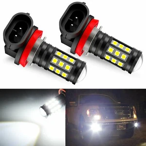 JDM ASTAR 2x H11 27 SMD Bright LED White Fog Light Bulbs Lamps 6000K - Picture 1 of 12