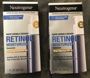 New Lot Of 2 Boxes Neutrogena Wrinkle Repair Retinol Moisturizer SPF 30 12/2026 - Picture 1 of 4