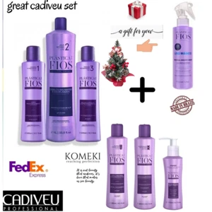 GREAT SET Cadiveu Plastica dos Fios Straightener Brazilian Keratin Treatment - Picture 1 of 7