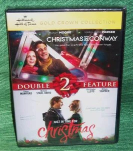 NEW HALLMARK CHRISTMAS IN CONWAY & JUST IN TIME FOR CHRISTMAS DOUBLE 2 MOVIE DVD - Picture 1 of 2
