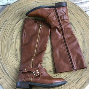 DVDolce Vita Marrón Cremallera Lateral Hasta la Rodilla Moda Botas de Montar Hebilla Talla 9 - Imagen 1 de 10