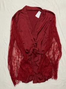 Oh La La Cheri Robe Lace Red L/XL - Picture 1 of 3