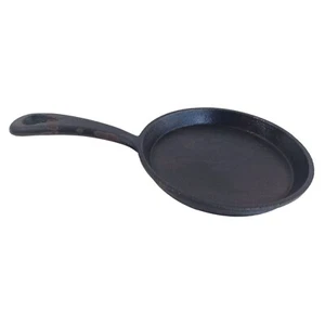 Vintage Mini Cast Iron Egg Skillet .5" T x5" W Cooking Camping Hanger Hole Small - Picture 1 of 6