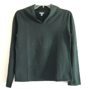 J Jill V-neck Knit Cotton Sweater Womens Size XS Pink Green Pullover Long Sleeve - Picture 1 of 17