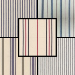 100% Egyptian Cotton Fabric Material Ticking Anti Microbial Upholstery Craft FR - Picture 1 of 8
