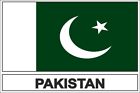 Sticker flag vinyl country  PK pakistan