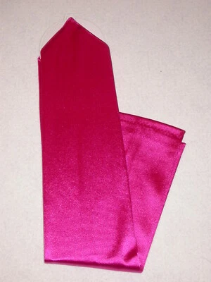 NEW! X-Long HOT PINK Satin FINGERLESS Nylon GLOVES ~ One Size ~ 18" / STYLE 220 - Image 1 of 4