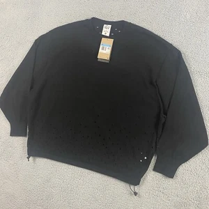 Nike Sportswear Sweater Mens M Black Tech Pack LS Pullover Jumper FN2612-010 - Picture 1 of 14