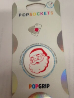 Empuñadura y soporte para teléfono celular PopSockets PopGrip - Santa Foto 1 de 3
