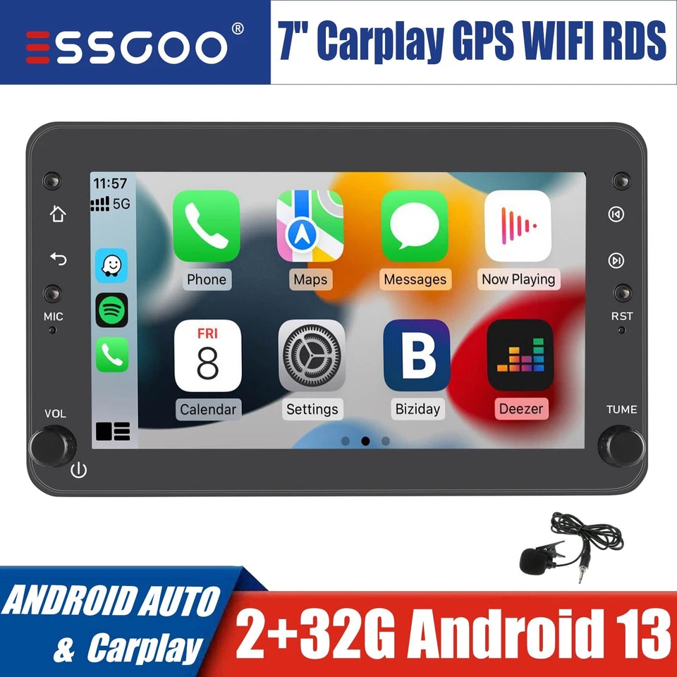 32GB Autoradio Android 14 Carplay GPS Für Alfa Romeo 159 Sportwagen Brera Spider - Bild 1 von 4