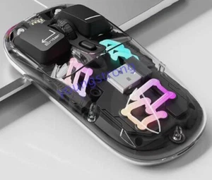 EWEADN Wireless Stone 2.4G Bluetooth Mouse Transparent Mice For Windows/MacOS - Picture 1 of 20