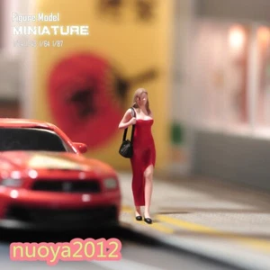 1/64 Sexy Dress Girl Scene Props Miniatures Figures Model For Cars Vehicles Toys - Picture 1 of 11