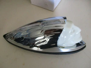 HARLEY INDIAN HONDA MOTORCYCLE FRONT FENDER LIGHT INDIAN WHITE FACE - Foto 1 di 9