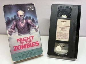 Night Of The Zombies Vestron 1983 VHS Horror Zombies Gore Rare Copy - Picture 1 of 9