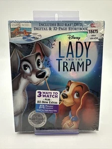 Disney's Lady and The Tramp Target Exclusive Blu Ray, DVD + Dig HD w/ Storybook - Picture 1 of 2