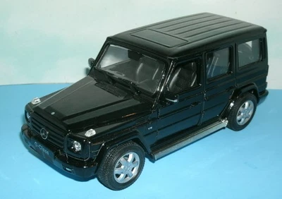 Mercedes G500 Diecast Modelo W463 Clase G Vagón 7.5" Welly 24012 Negro Escala 1/24 Foto 1 de 4