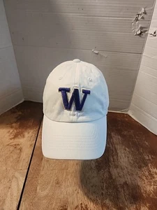 University Of Washington Huskies Top Of The World Hat White/Purple Strapback Cap - Picture 1 of 8