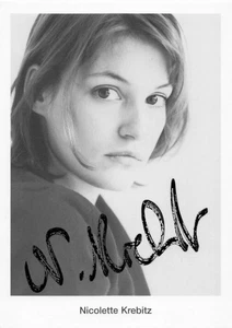 Nicolette Krebitz, Originalautogramm, alte Autogrammkarte, u. a. "Bandits" - Picture 1 of 1