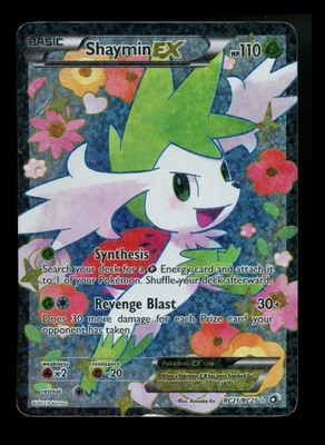 #3 Shaymin EX RC21/RC25 Legendary Treasures 2013 Radiant Full Art Pokémon Card - Image 1 of 4