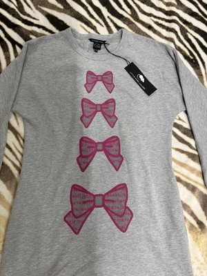 NUEVO CON ETIQUETAS MARC JACOBS Little Marc Niñas Sudadera Logo Vestido 12a Foto 1 de 4