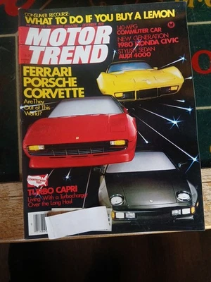 Motor Trend Magazine 1979 - 9 Issues - Image 1 of 4