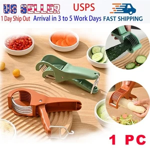 Karotten Bananenschneider Obstmesser Gemüseschneider Edelstahl Küche Bar Werkzeug - Bild 1 von 8