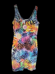Full Circle Trends Women's Size XL Multicolor Lightweight Tank Top Dress - Picture 1 of 10