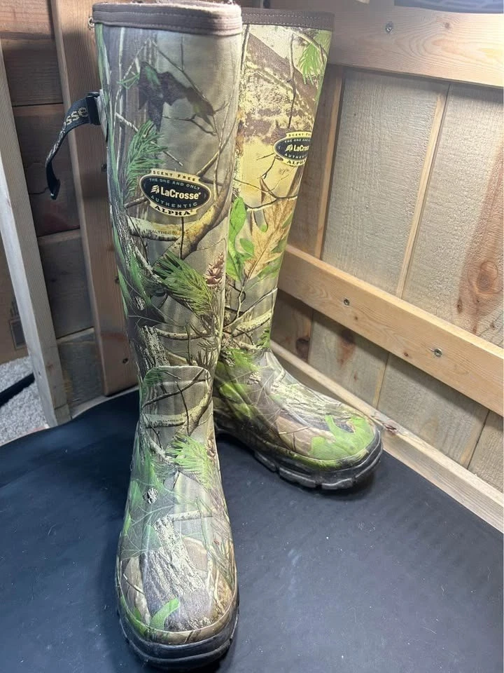Lacrosse Men's Alphaburly Sport Realtree APG HD Hunting Boots 200046 size 8 - Image 1 of 4