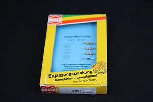 W484 BUSCH Train Maquette 5981 micro electronique super mini led Ergänzungspack - Imagen 1 de 3