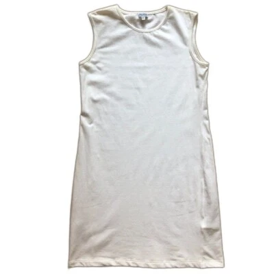 Vestido sin mangas blanco para niña Jersey tejido Simonetta hecho en Italia talla 14/16 Foto 1 de 4