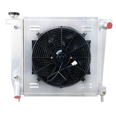 4Row Radiator Shroud Fan For 1985-1994 Ford Ranger Explorer Bronco II 2.8L 4.0L; — 第 1/4 张图片