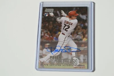 Peter O'Brien 2016 Topps Stadium Club Rookie Certified On Card Autograph Auto - Image 1 of 2