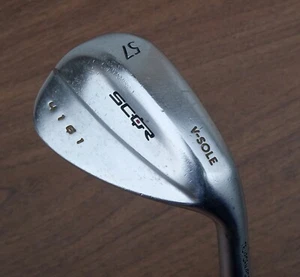 Scor 4161 carbon steel V-sole 57 degree sand wedge, RH Genius 12 Scor shaft - Picture 1 of 7