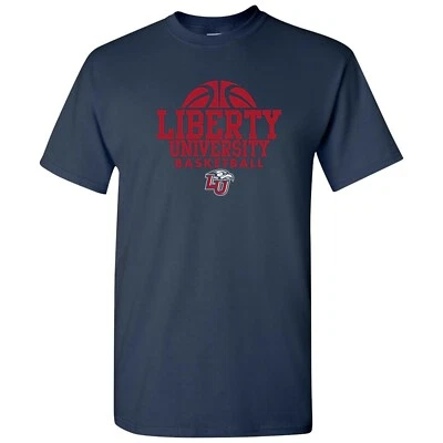 Liberty University Flames Basketball Hype Shirt - Navy - Image 1 of 4