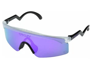 Oakley Razor Blades Heritage Sunglasses OO9140-13 Matte Clear/Violet Iridium - Picture 1 of 1