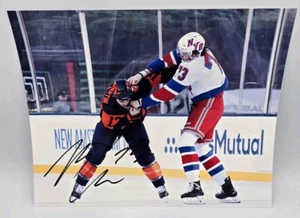 MATT REMPE NEW YORK RANGERS SIGNED 8X10 NHL HOCKEY PHOTO UG COA - Picture 1 of 3