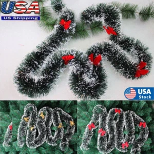 2 m (6,5 Fuß) Luxus Grob Lametta Christbaumschmuck Weihnachtsgirlande Farbe USA - Bild 1 von 13