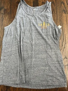 NWT Old Navy Men's Tank Top Charcoal/Gray LA-CA Design Size XL - Picture 1 of 3