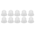 10 Pcs Hearing Amplifier Ear Tips Transparent Double Layer Closed Anti Static