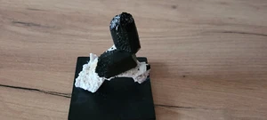 2072 - TOP Turmalin xx ( Schörl ) auf Albit nach Orthoklas x, Farm Erongorus, Er - Bild 1 von 5
