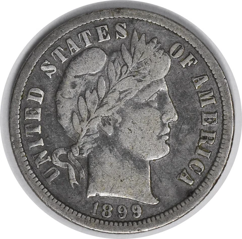 1899-O Barber Silver Dime VF Uncertified #1043 Cover