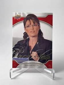 Sarah Palin U.S. Politician Alaskan Governor 2009 Upper Deck Prominent Cuts #17 - Picture 1 of 2