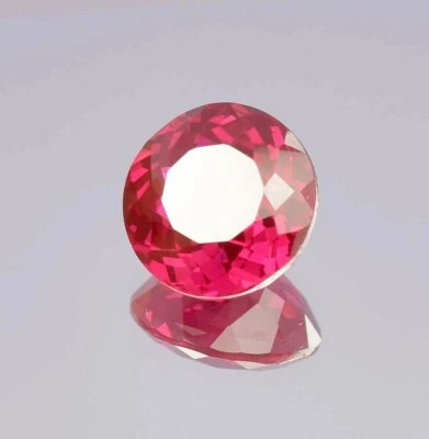 AAA 10x10 MM Natural Flawless Mozambique Blood Red Ruby Round Cut Loose Gemstone - Image 1 of 4